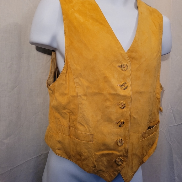 Choice Tan Suede Leather Vest - Picture 3 of 8